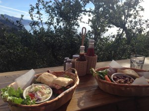 Lunch with a view at Nepenthe